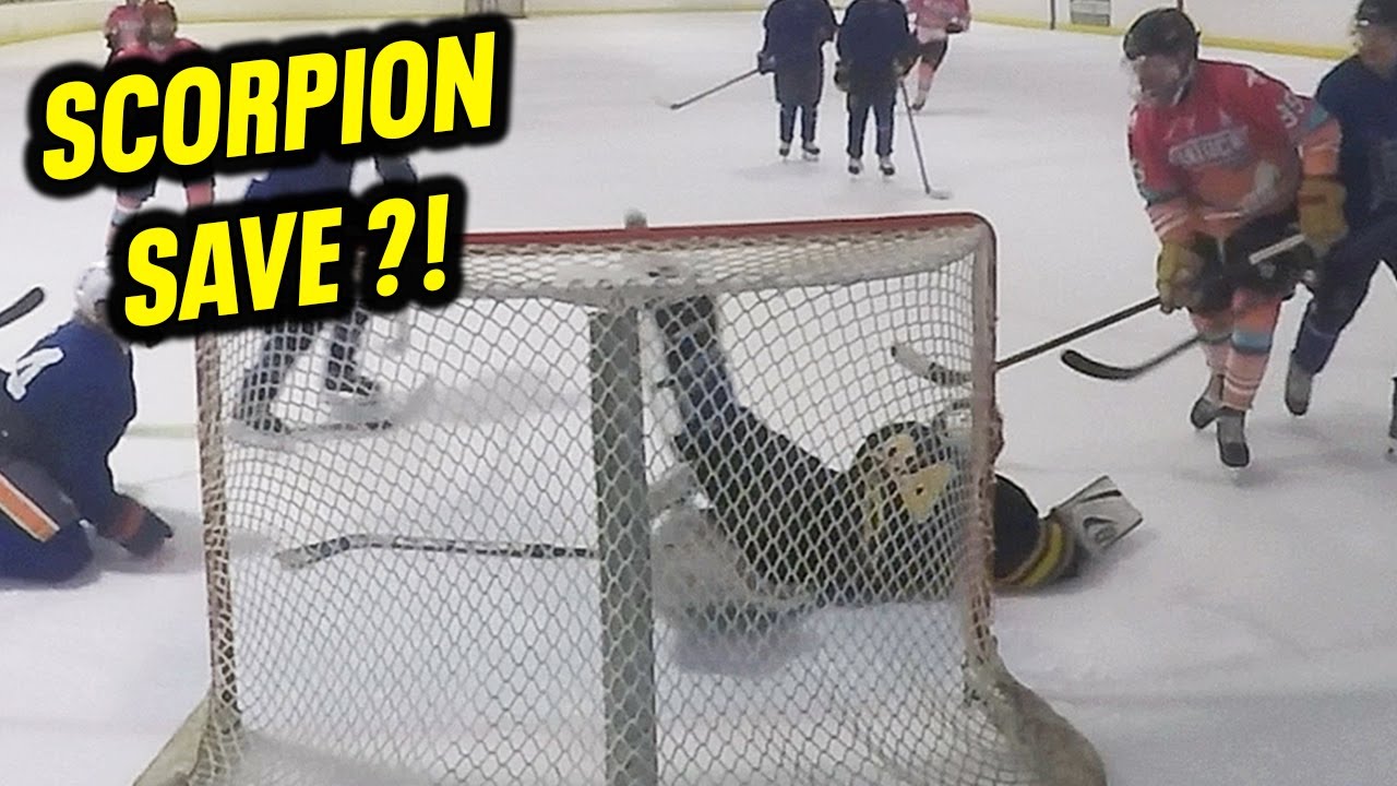 CRAZY SCORPION SAVE | Mic'd Up Hockey Goalie