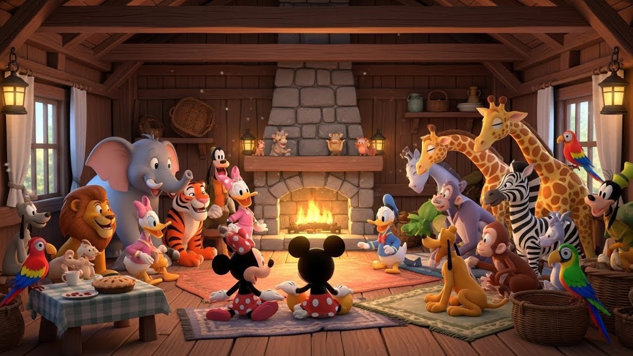 ❄️🐭 Mickey Mouse & Friends’ Cozy Winter Farmhouse Adventure 🌲☕
