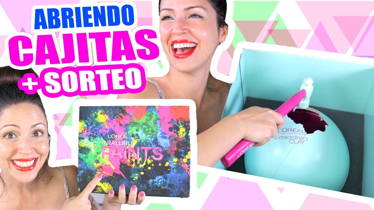 Abriendo Cajitas de L'Oreal con SORTEO INTERNACIONAL! Sandra Cires Art