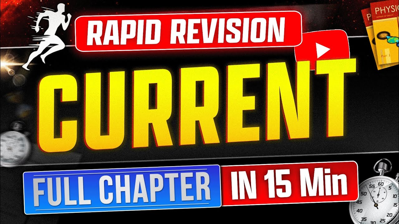 JEE 2026 | Current Electricity | ALL Formula and Concept REVISION in 5 Min | Vinay Shur Sir