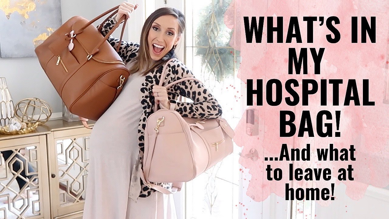 What to pack in a hospital bag! + what NOT to bring! A REAL look inside my bag!
