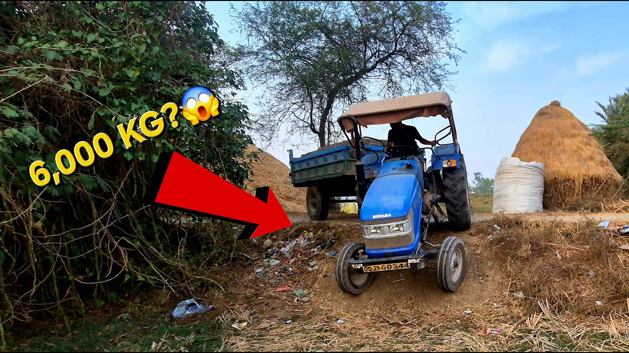 Can it Handle 6,000 KG? 😱 FlyAsh Bricks Delivery in Sonalika Tractor (30KM Trip) 🚜 |4K POV ASMR