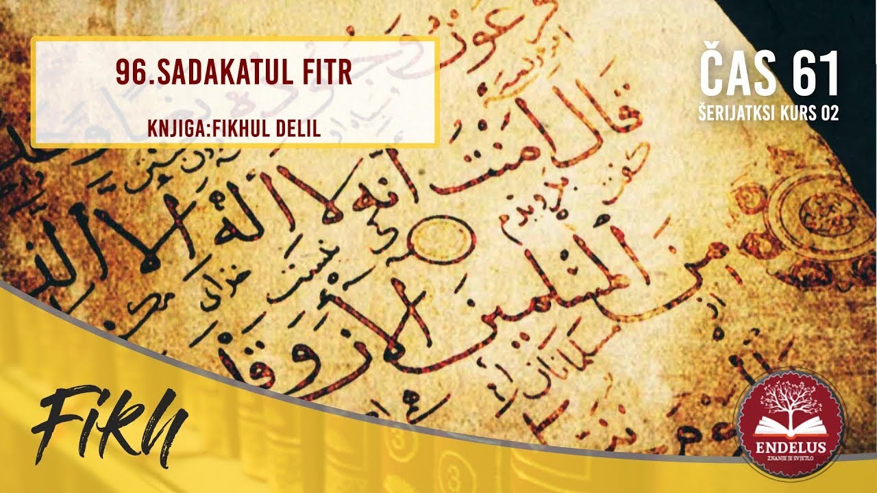 96.Sadakatul fitr | Čas 61 Fikhlul delil | dr.Zijad Ljakić