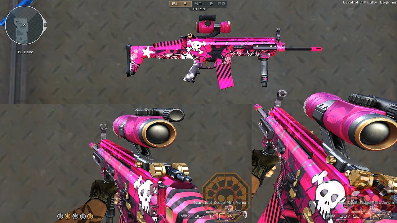 CF: SCAR Light-Scope Neon Pink (SCAR Light-Scope Pink Venom) [CrossFire]