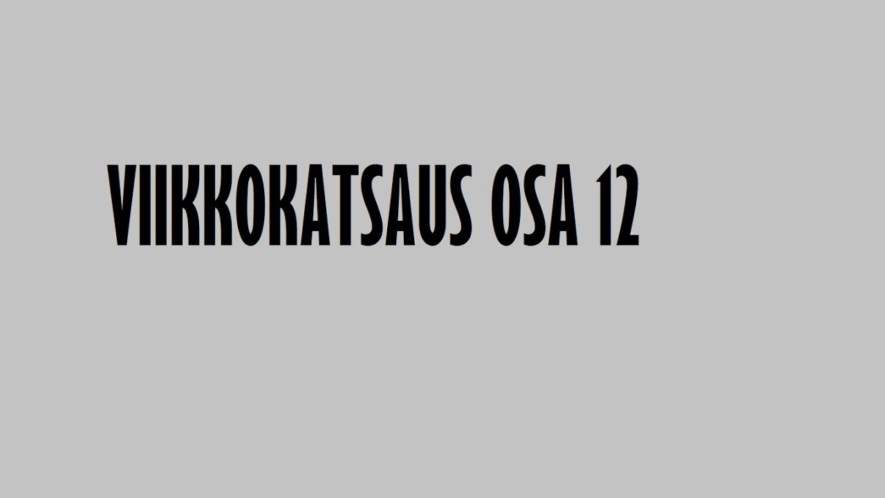 ASMR SUOMI - Viikkokatsaus osa 12
