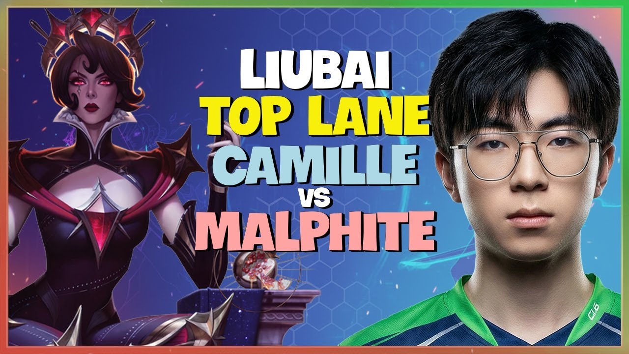 Liubai Rank 1 Challenger Camille Mechanics Breakdown and Top Lane Outplays Engsub
