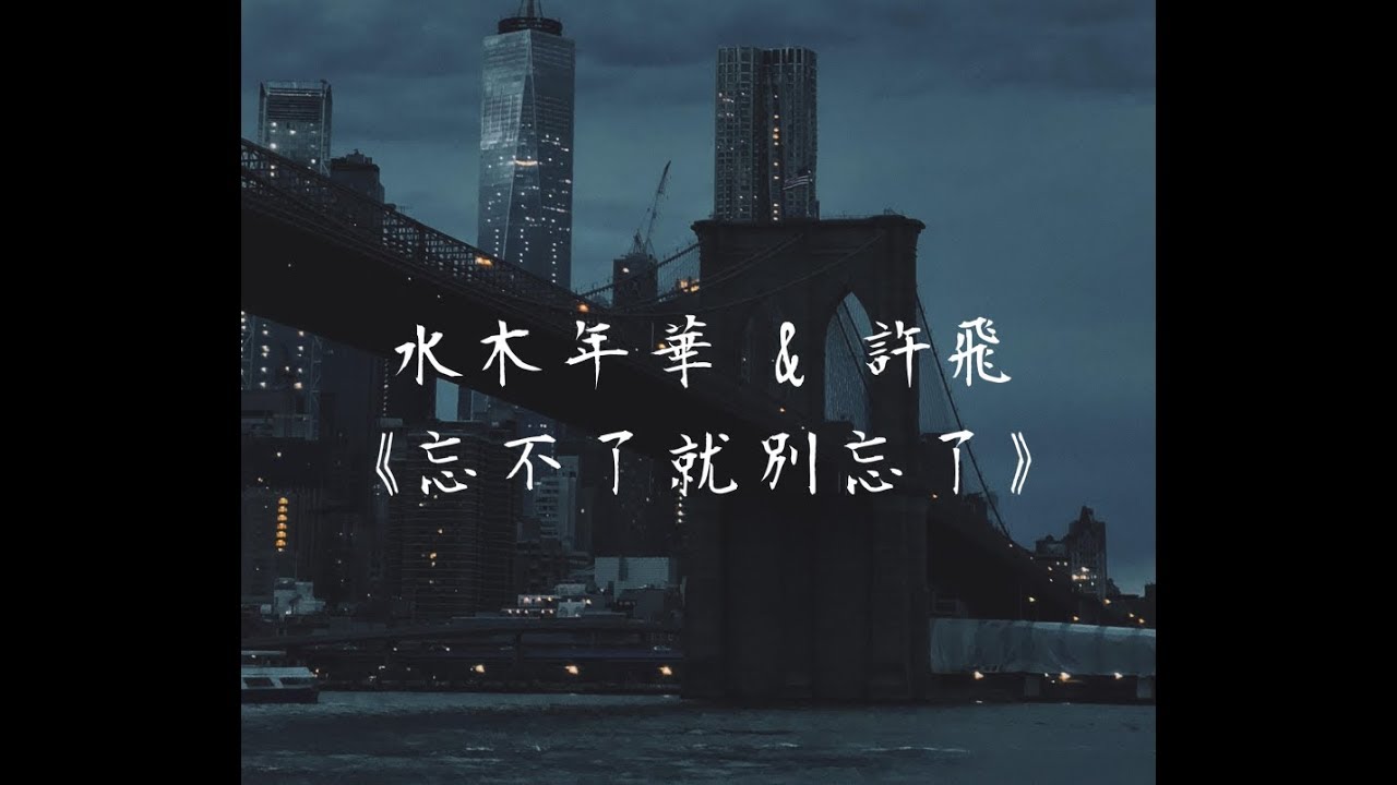 水木年華&許飛《忘不了就別忘了》電影《一生有你》宣傳曲 無損音質「故事開始的太早 結局容易潦草」【動態歌詞 Lyrics】 Chinese Music