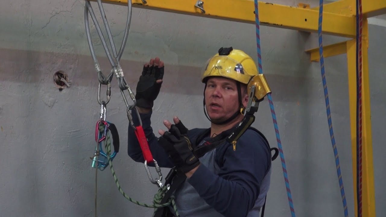 Передвижение под балками в безопорном пространстве. Обучение промышленному альпинизму. (Выпуск 15)