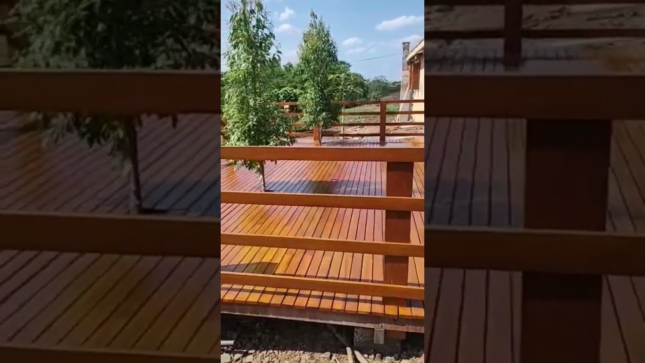 deck com guarda corpo em camaru