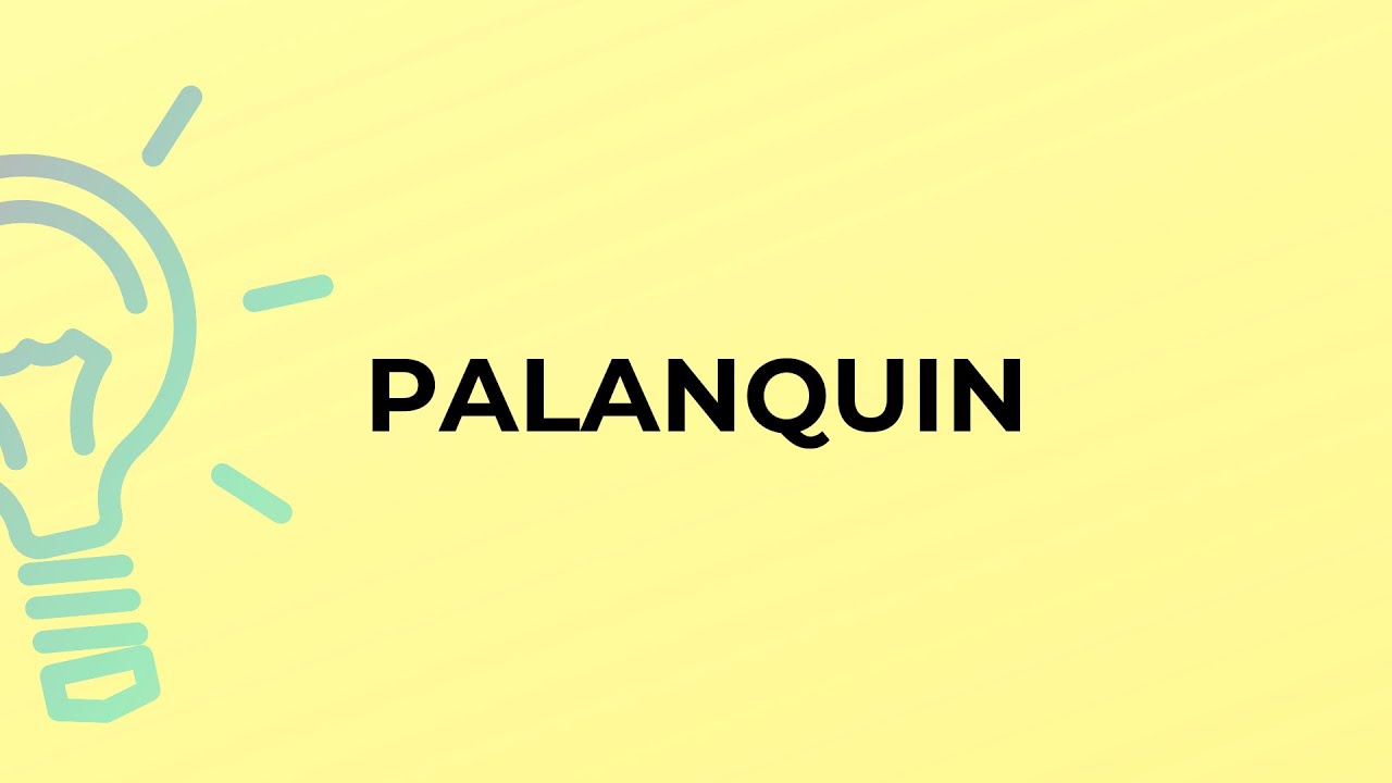 What is the meaning of the word PALANQUIN?