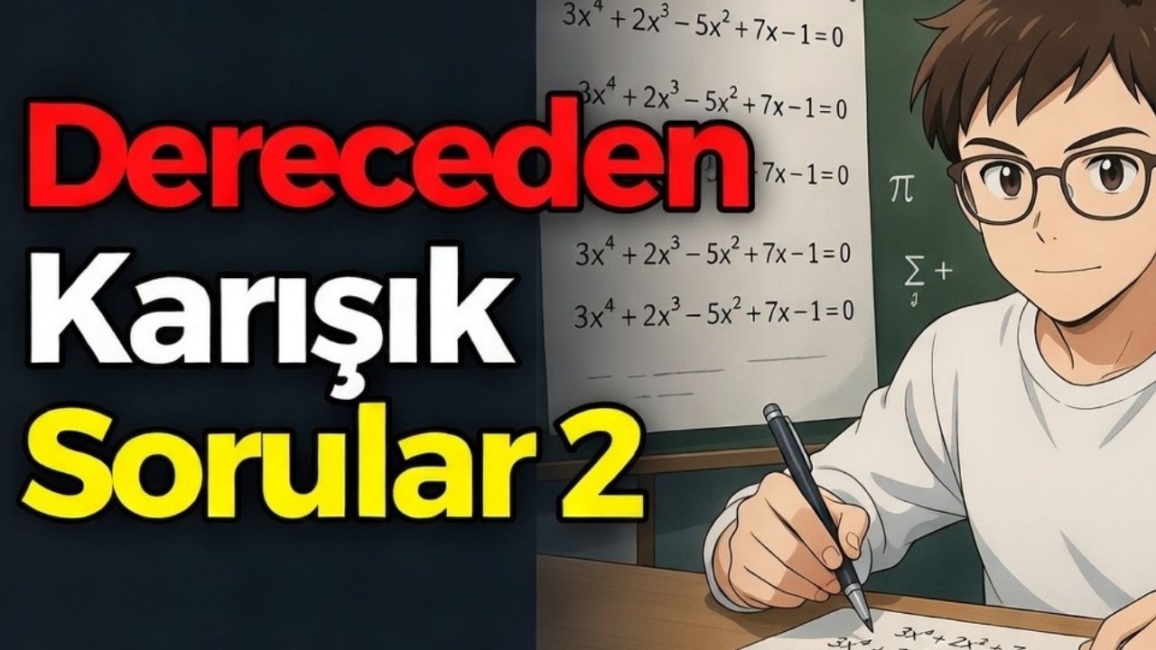 AYT Matematik Karışık Sorular 2 | Derece Öğrencisi Gibi Düşün: 4 Seviye Atlatan Soru Çözümü