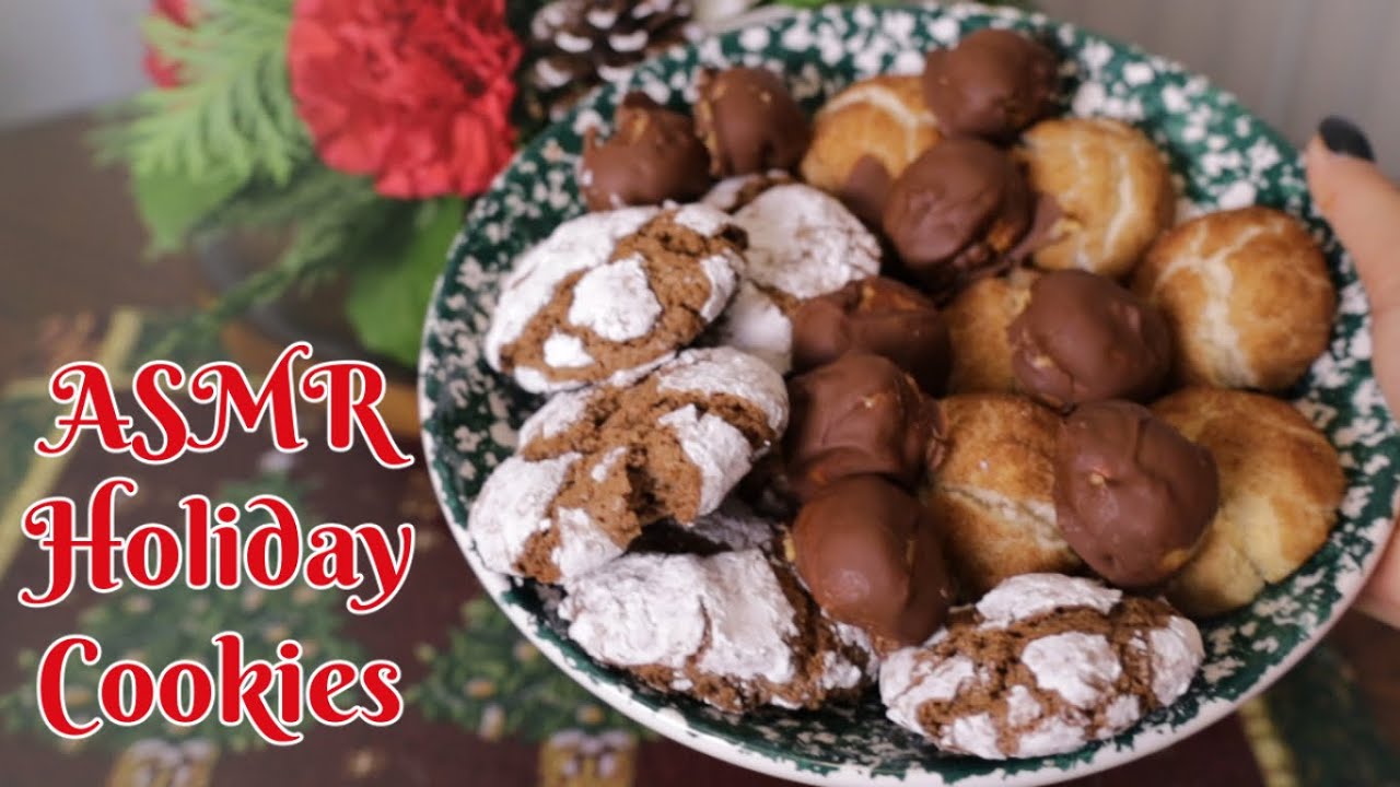 ASMR Baking Holiday Cookies 🍪✨(soft kitchen sounds)