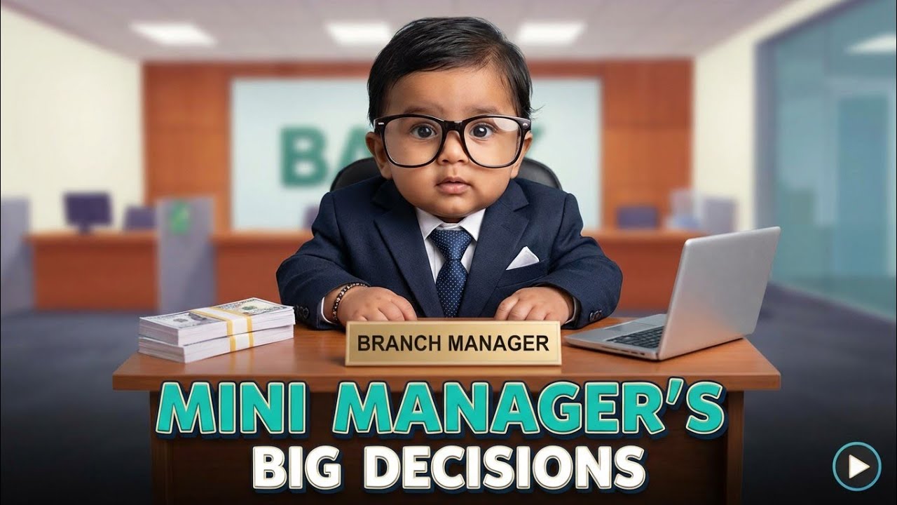 Kutty Bank Manager 💰 | Baby Logic Beats Loan Excuses 😂 | @BKentertainmentzz 