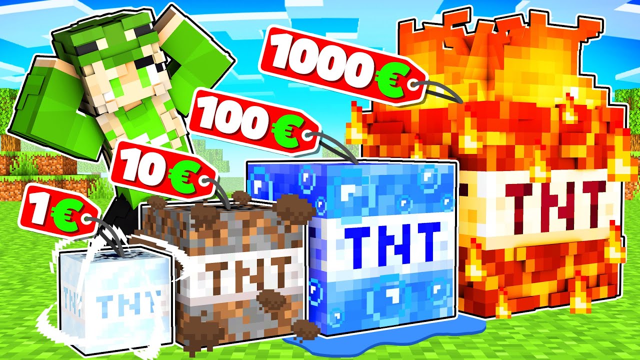 MINECRAFT nur mit TNT DURCHSPIELEN