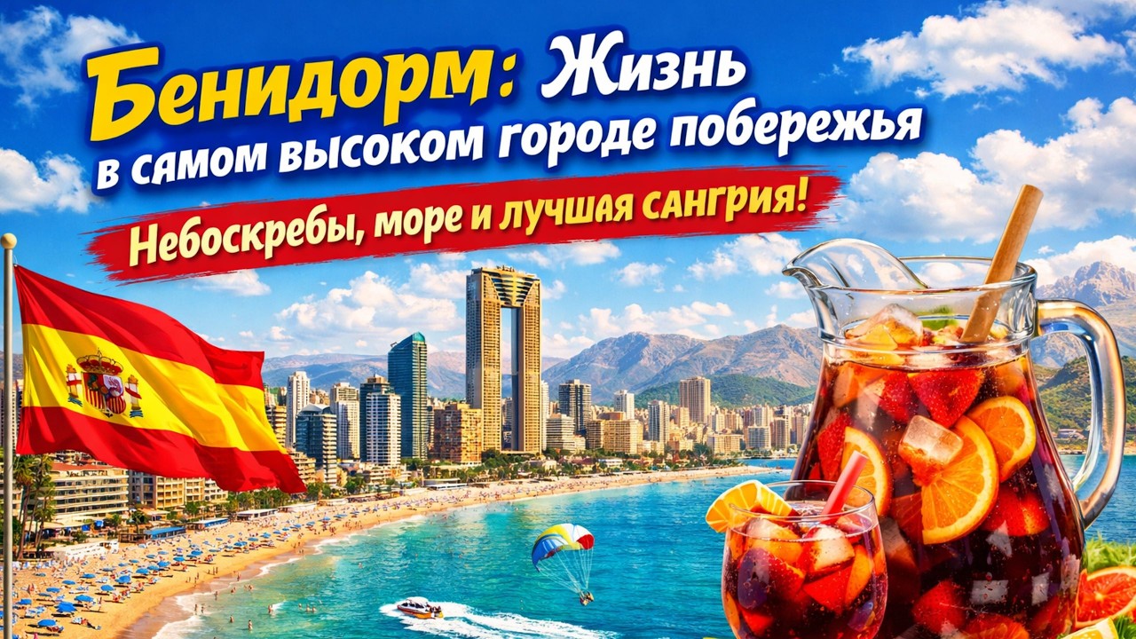 Бенидорм. Испания. Жизнь в самом высоком городе побережья. Небоскребы, море и лучшая Сангрия!