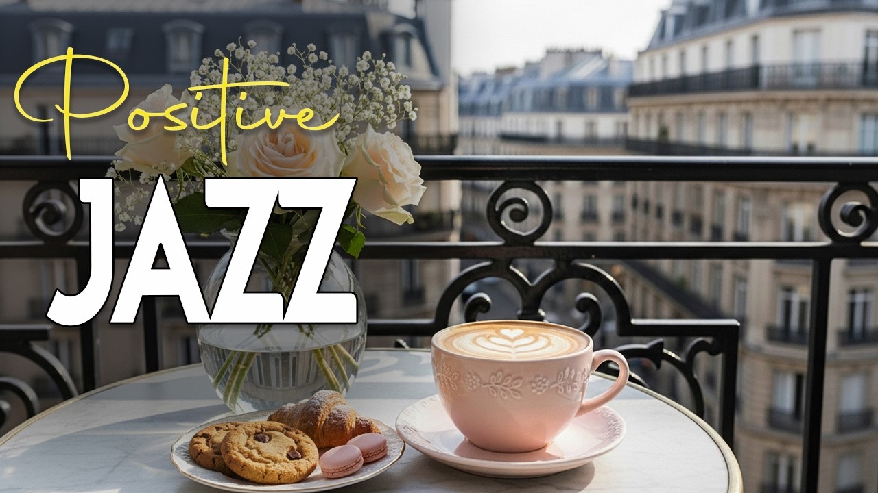 Positive Coffee Jazz 🌸 Soft Bossa Nova Instrumental for Cozy Evenings & Valentine Vibes