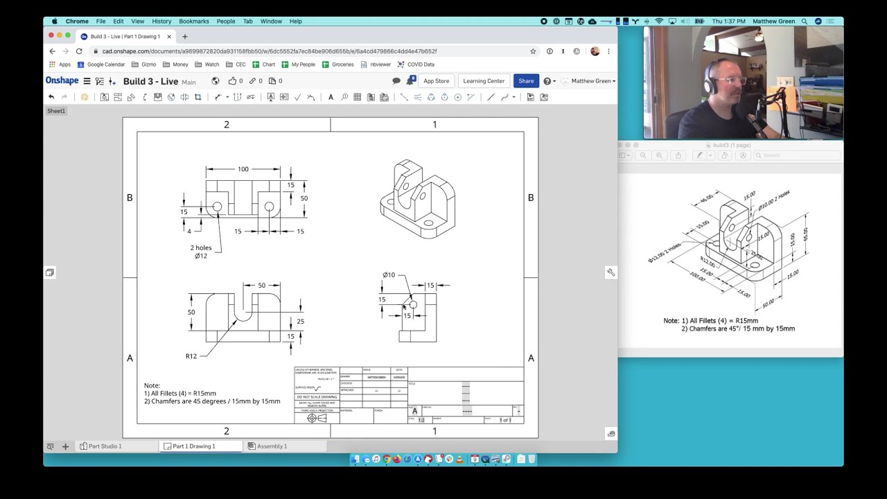 Onshape - Measured Drawing