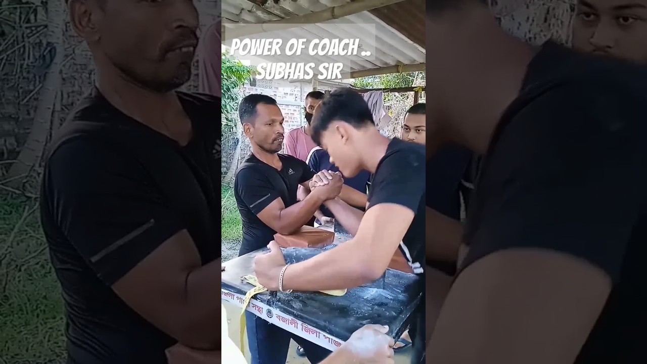 power of coach #armwrestling #biceps #viral #power#coach