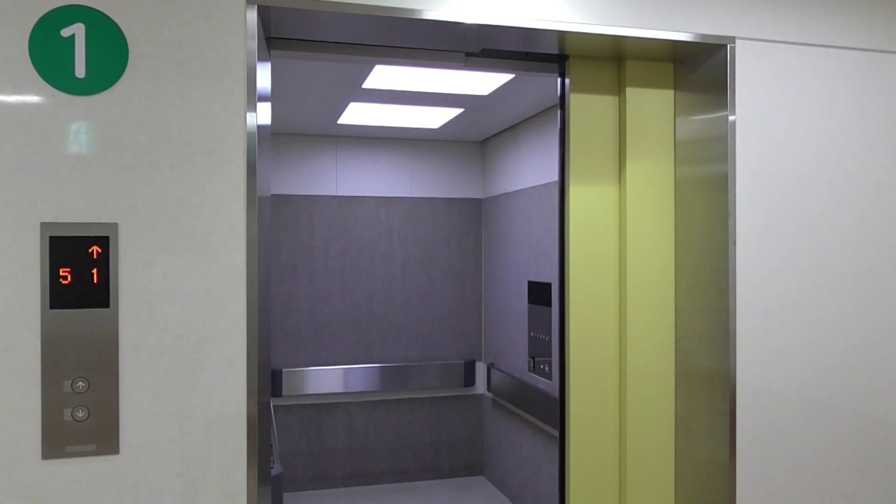 広島大学医学部付属病院・診療棟のエレベーター（三菱製・寝台用）Hiroshima_Univ._Hospital_elevator（MITSUBISHI）