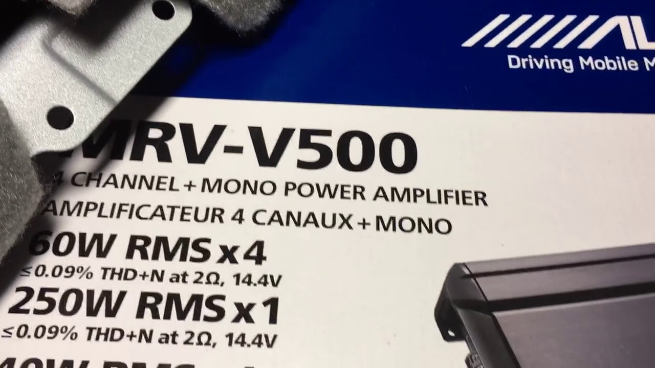 alpine mrv-v500 5 channel amp work in progress