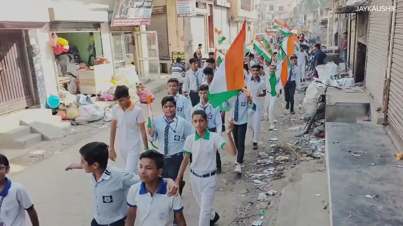 DRM PUBLIC SCHOOL DESRAJ COLONY PANIPAT. तिरंगा यात्रा अभियान