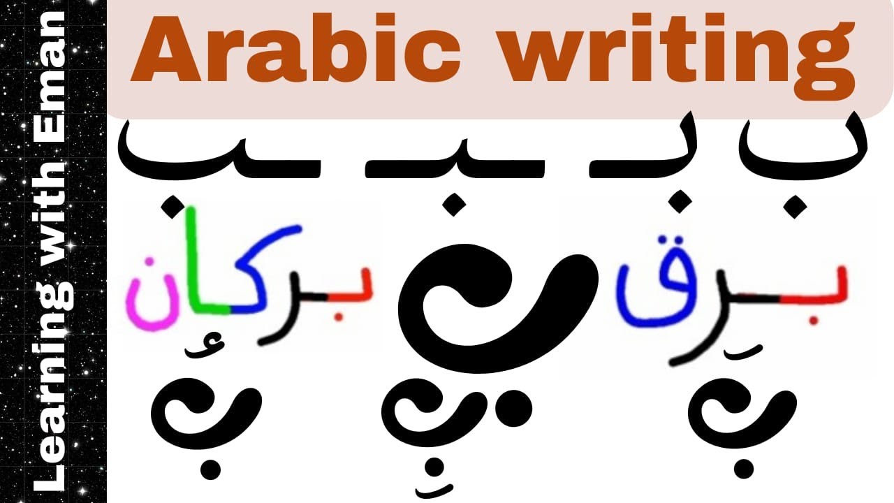 Arabic writing for Beginners _ How to write Arabic words that contain the letter Baa