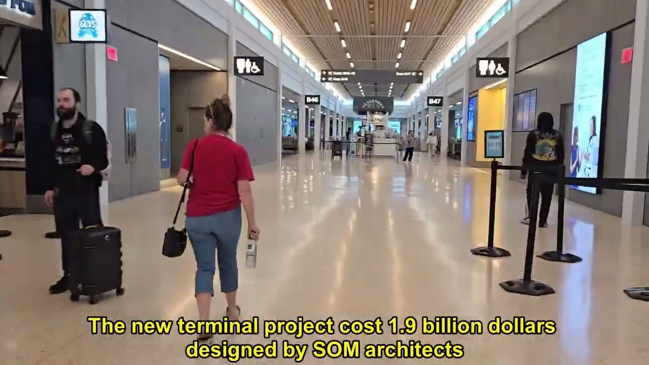 Kansas City International Airport New Terminal Walkthrough And Walking Challenge