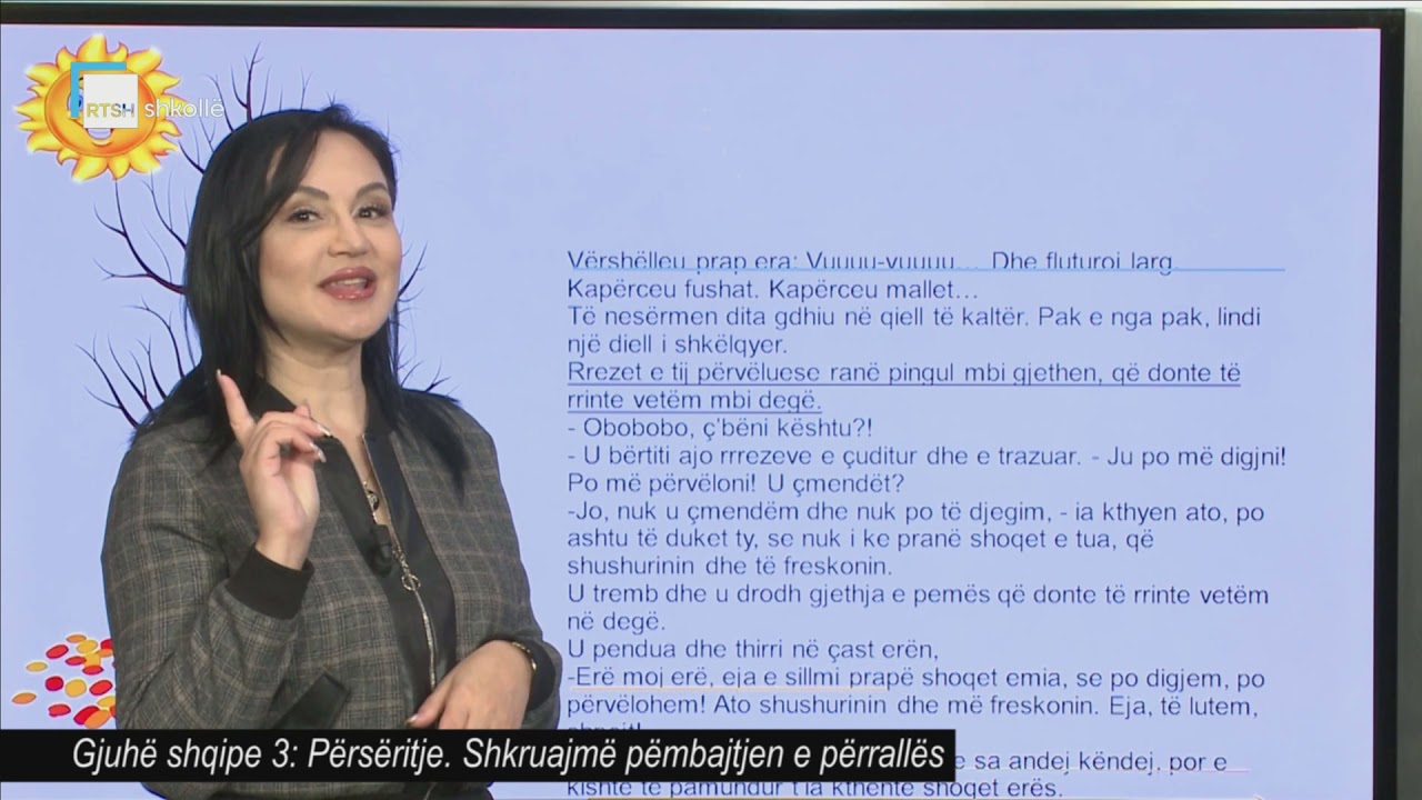 Gjuhë shqipe 3 - Përsëritje: Shkruajmë pëmbajtjen e përrallës