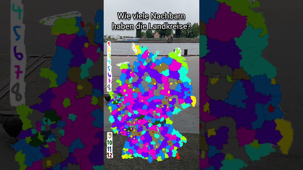 Wie viele Nachbarn haben die Landkreise?