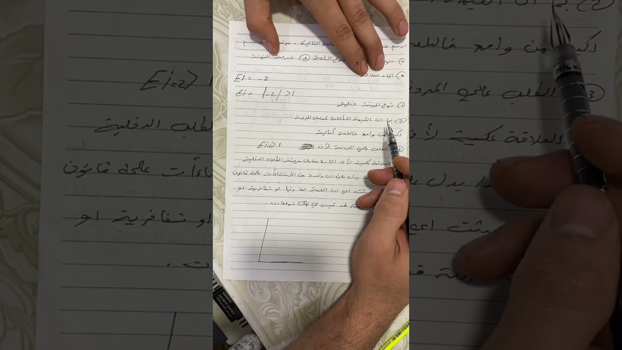 امثلة عن انواع المرونة وطرق حلها