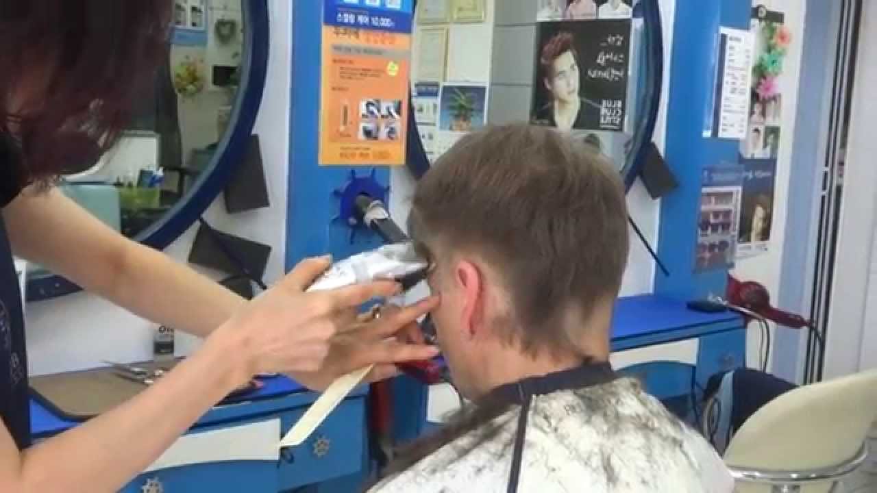Getting another short clipper haircut in Korea