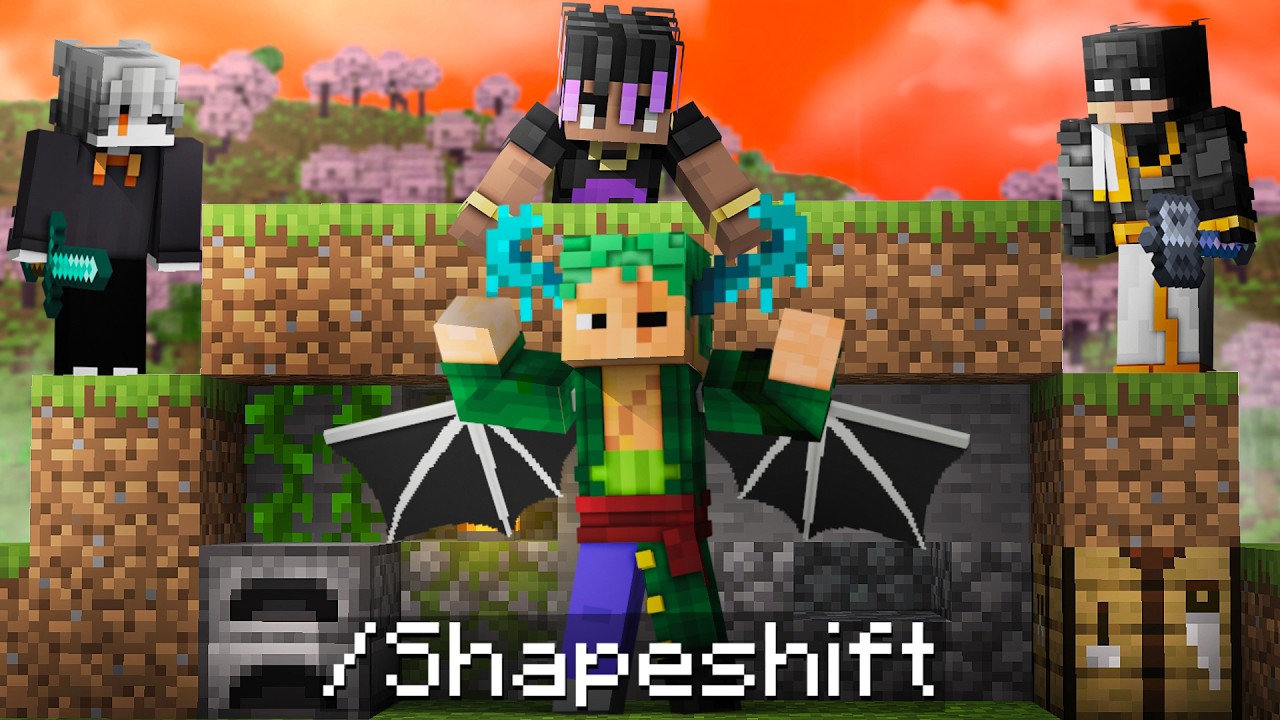 Minecraft Manhunt but I can Secretly SHAPESHIFT...🤯