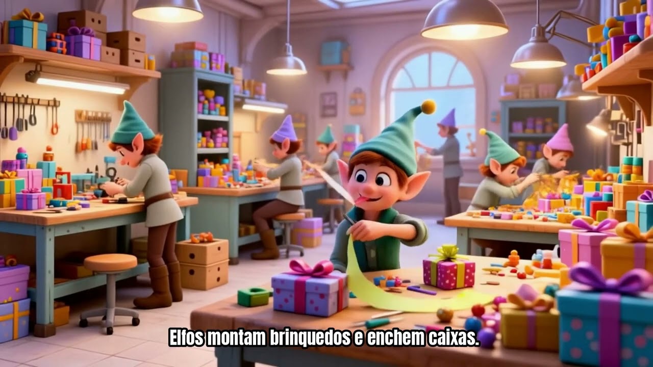 A Fábrica Mágica de Brinquedos do Papai Noel