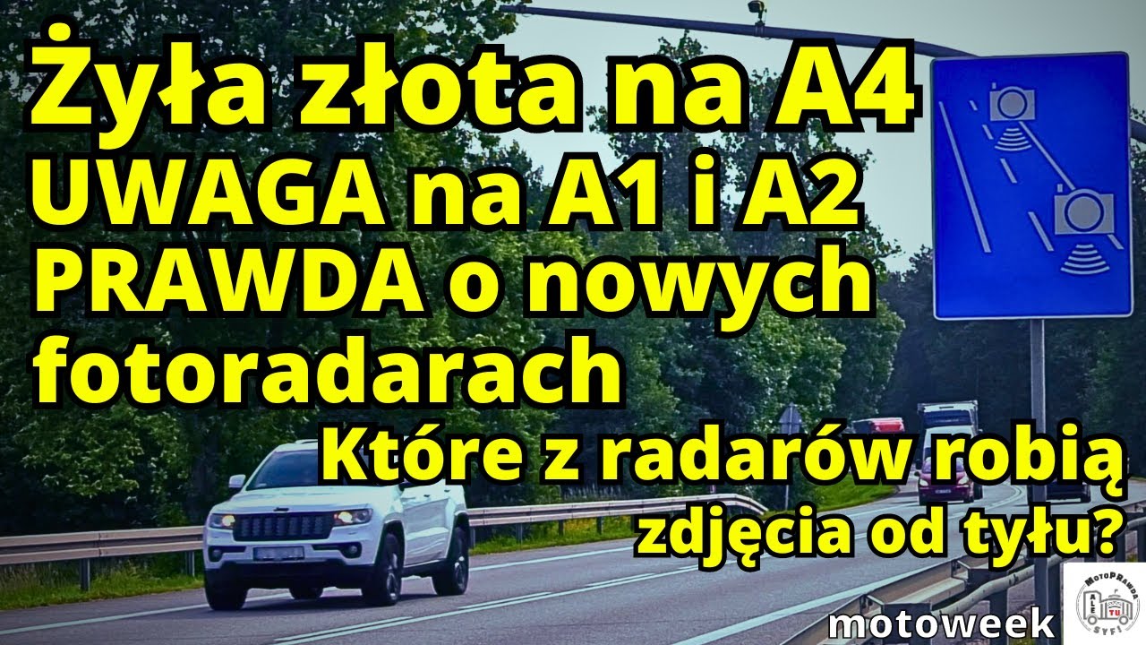 Żyła złota na A4. Prawda o nowych fotoradarach i odcinkowych pomiarach prędkości