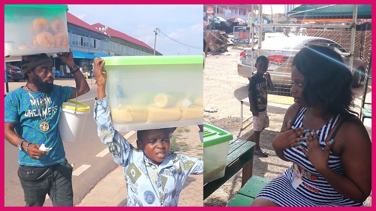 😂😂 Yaw Dabo now sells ice Kenkey  cl@shed with his Girlfriend on his  way