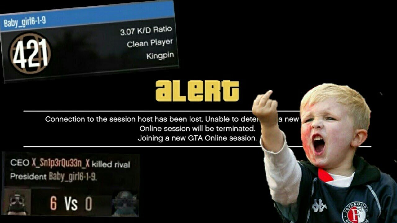 Wannabe Tryhard Boots Me Offline |GTA V Online FA|