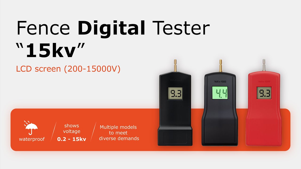Lydite&reg; Digital Fence Tester Series | 15kV LCD Voltage Tester for Farm & Livestock Fencing