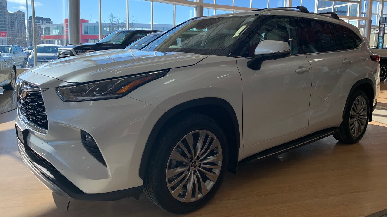 RARE! 2023 Toyota Highlander Platinum Walk Around - Wind Chill Pearl White + Harvest Beige