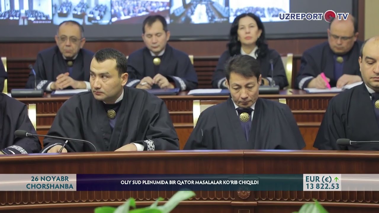 Oliy sud Plenumida bir qator masalalar ko&rsquo;rib chiqildi