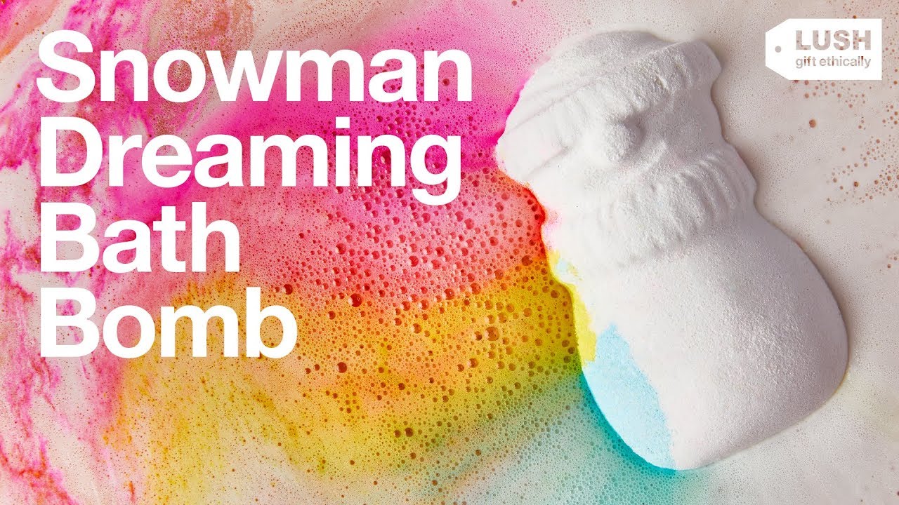 Gift Ethically: Snowman Dreaming Bath Bomb