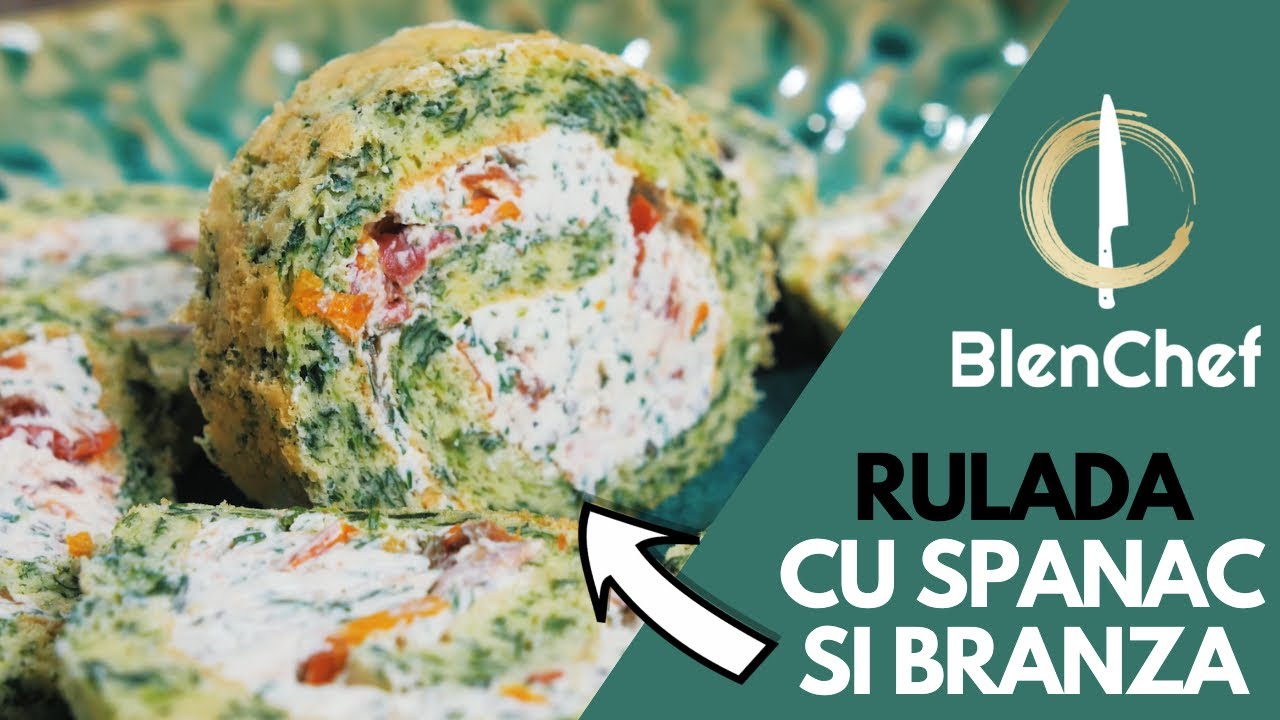 Rețetă de ruladă cu spanac și brânză | Blenchef