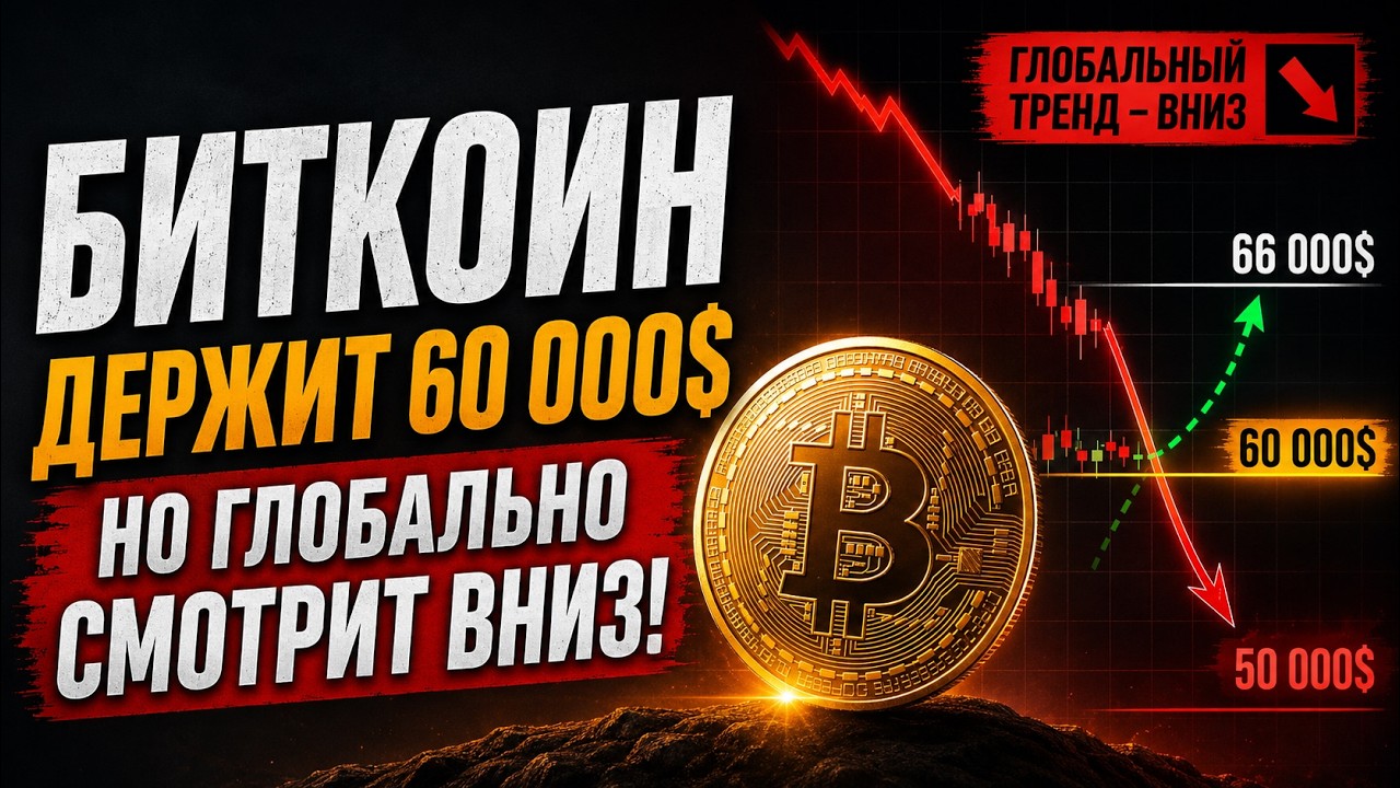 Биткоин удержал ключевую зону. Отскок к $66 000 или обвал к $50 000?