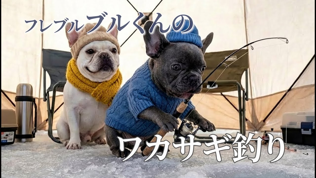 【AI犬】ブル君とフゥちゃんと子犬レオのとある冬の１日～A Winter Day with Buru-kun and Friends～【癒し】