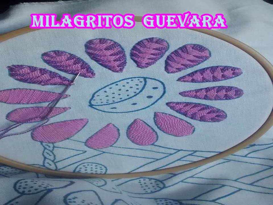 62.-BORDADO FANTASÍA PUNTADA PARA HOJAS Y PETALOS