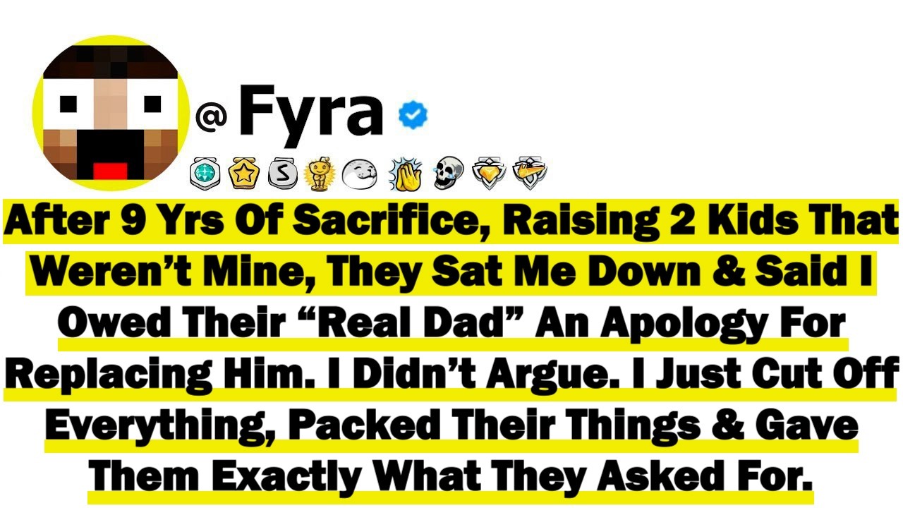 After 9 Yrs Of Sacrifice, Raising 2 Kids That Weren&rsquo;t Mine, They Sat Me Down & Said I Owed Their &ldquo;Re