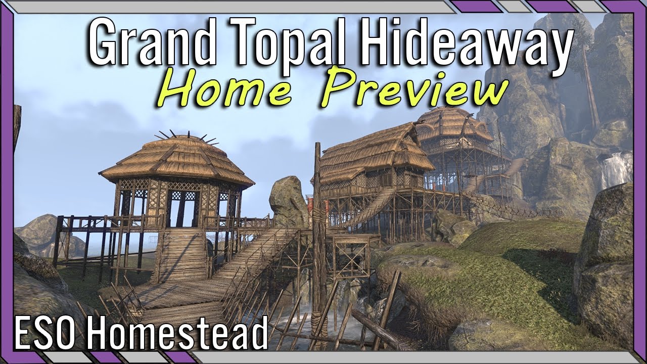 Grand Topal Hideaway ESO House Preview - Crown Store Exclusive House Elder Scrolls Online