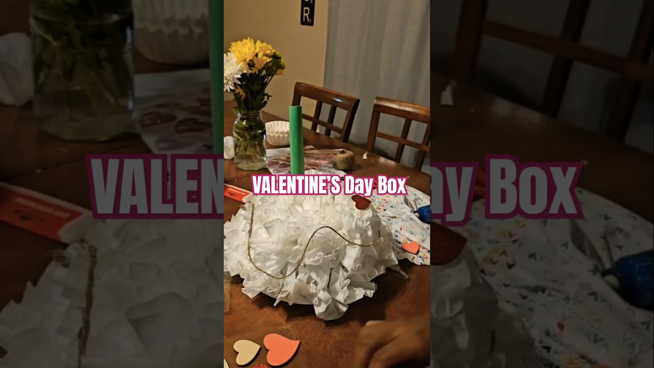 DIY Valentine's Day, Box Idea! #valentinesday #diyvalentine #Valentines2025 #valentinescrafts