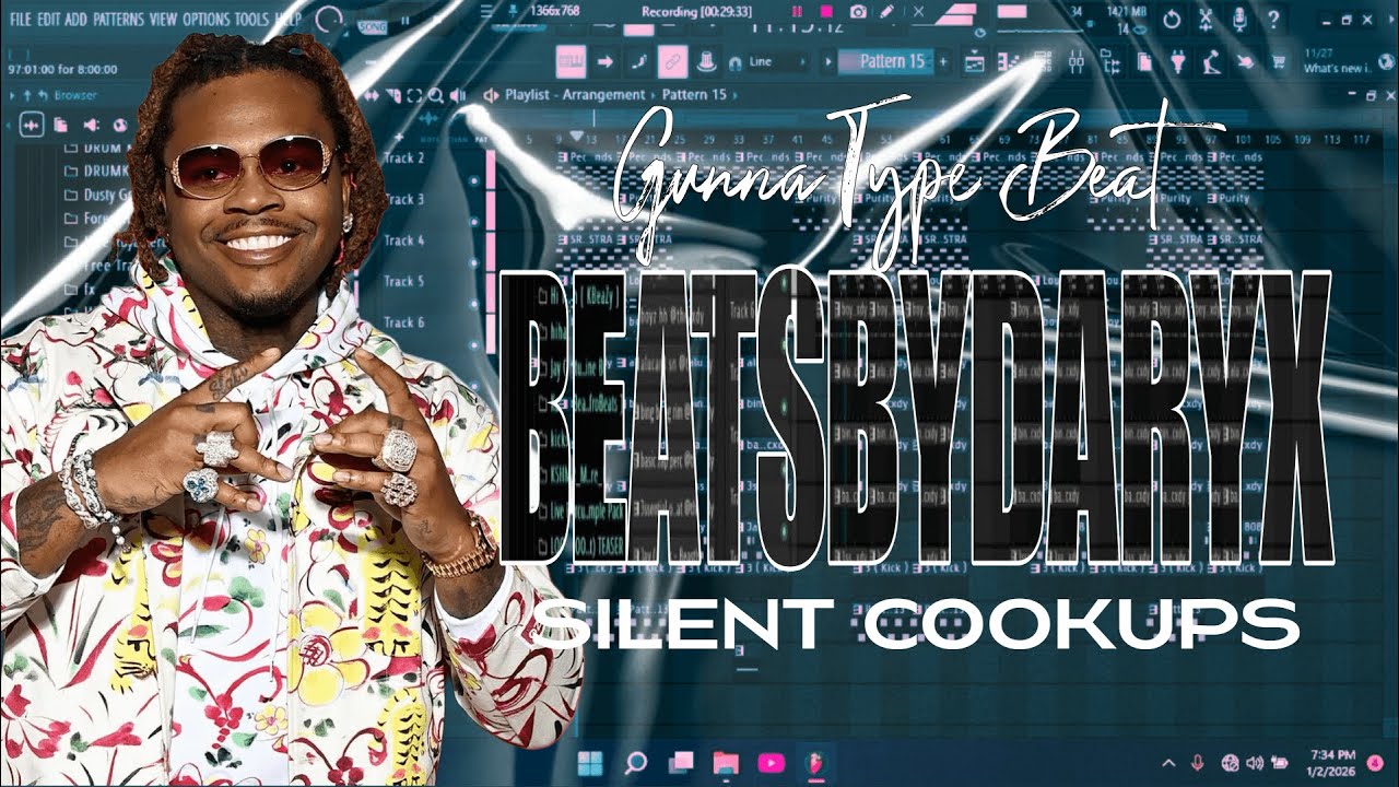 Making a beat for Gunna in FL Studio - Silent Cookups
