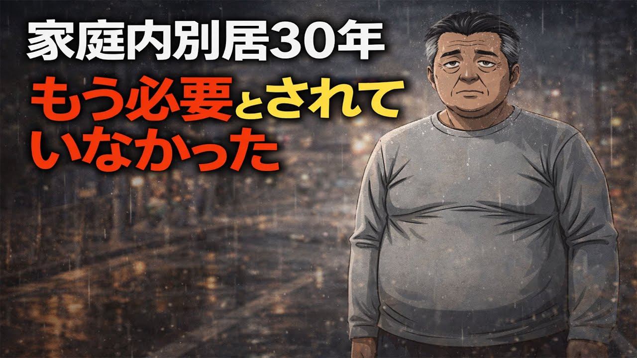【家庭内別居30年】60代夫が初めて気づいた「自分はもう必要とされていなかった」老後と夫婦の現実｜50代60代70代