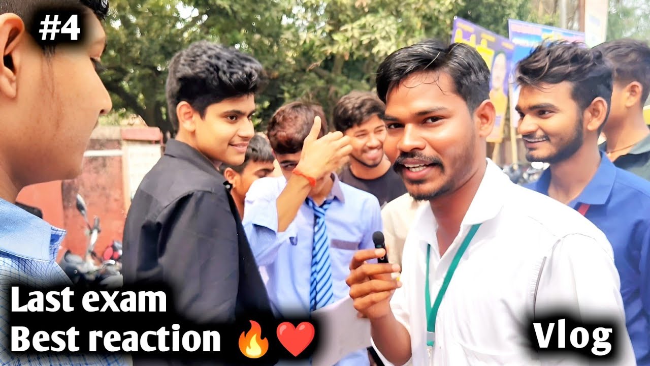 Vlog 4: Last exam students reaction | best reaction  #vlog #vlogviral #vlogvideo exam center vlog